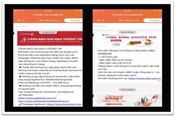 Hình 2 12 Thông báo của ứng dụng E Mobile Banking Nguồn E Mobile Banking 2 2 1 Đánh 5