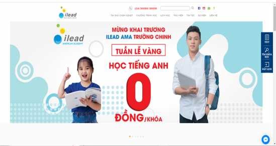 Hình 13 Hình ảnh trang chủ của website Nguồn từ website http ilead edu vn Có 7
