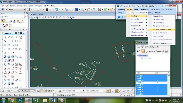 Hình 4.16: Tính diện tích - Chọn lớp tính 7 class= lazyload > chấp nhận. Hình 4.17: 7