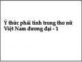 Ý thức phái tính trong thơ nữ Việt Nam đương đại - 1