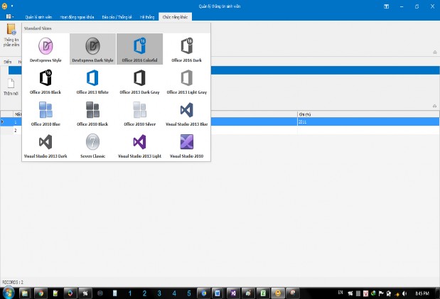 Hình 23 Form tùy chỉnh II Các danh mục quản lý II 1 Quản lý khoa Để vào danh 12