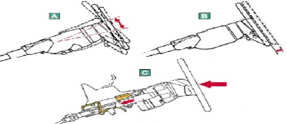 Hình 1 9 Kết cấu thay đổi chức năng của vành tay lái A Tay lái nghiêng B Tay 10
