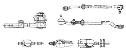 Hình 1 16 Kết cấu các đồn dẫn động khớp liên kết dẫn động lái 1 3 TỶ 7
