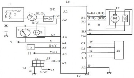 Hình 3 4 Sơ đồ lắp mạch của hệ thống 1 Cầu chì tổng của EPS 2 Cầu chì 7