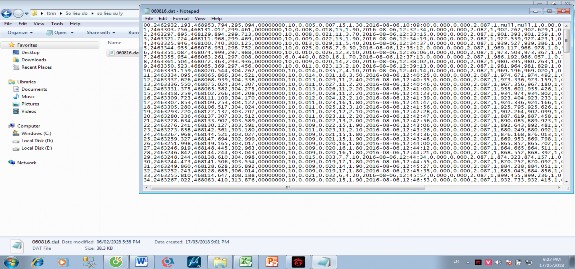 Hình 4 2 File số liệu sau copy sang Sau khi đã có file dat thì ta phải tiếp 2