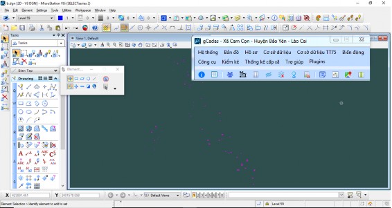 Hình 4 11 Triển điểm chi tiết lên bản vẽ Một góc tờ bản đồ chỉnh lý 1