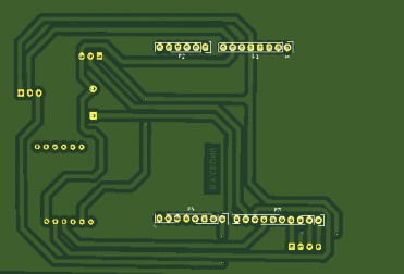 Hình 4 2 Mạch PCB 3D lớp dưới Hình 4 3 Mạch PCB 3D lớp trên Sau khi in ra board 2
