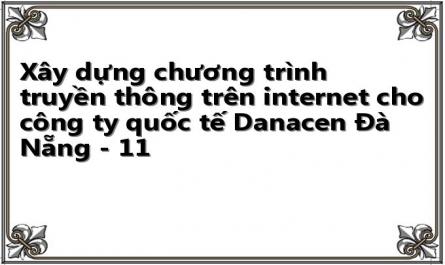 Xây dựng chương trình truyền thông trên internet cho công ty quốc tế Danacen Đà Nẵng - 11