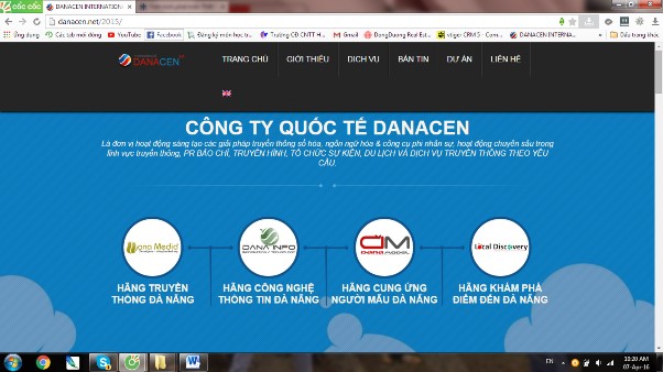 Hình 2 3 Giao diện trang web Website của Hãng truyền thông Dana Media Việt Nam – Công 1