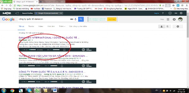 Hình 2 7 Chỉ số PA DA Theo sự đánh giá chỉ số PA DA của SEOMOZ thì website của 5