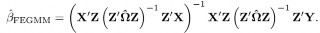 Hệ số FEGMM là Feasible Efficient GMM–hệ số ước lượng moment tổng quát hiệu 4