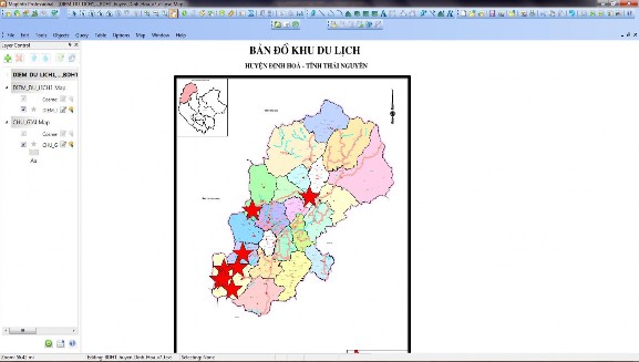 Hình 4 8 Bản đồ Khu du lịch huyện Định Hóa – tỉnh Thái Nguyên 4 4 2 1 3 3