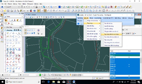 Hình 4.15: Tính diện tích - Chọn lớp tính 12 class= lazyload > chấp nhận Hình 4.16: 12