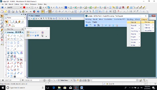Hình 4 8 Đặt tỷ lệ bản đồ Nhập số liệu đo đạc Tạo mới tệp DGN theo 5