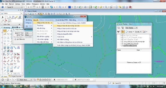 Hình 4 9 Trút điểm lên bản vẽ Điểm cho từng đối tượng của chương trình 6