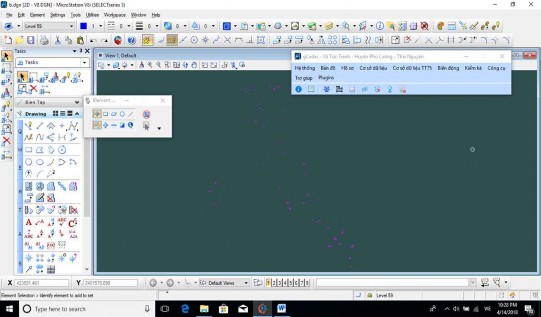 Hình 4 11 Triển điểm chi tiết lên bản vẽ Một góc tờ bản đồ chỉnh lý 8