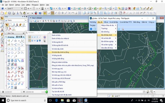 Hình 4 21 Vẽ nhãn thửa tự động Sau khi vẽ nhãn thửa xong Hình 4 22 Sau khi 3