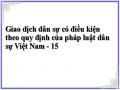 Giao dịch dân sự có điều kiện theo quy định của pháp luật dân sự Việt Nam - 15