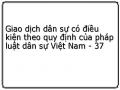 Giao dịch dân sự có điều kiện theo quy định của pháp luật dân sự Việt Nam - 37