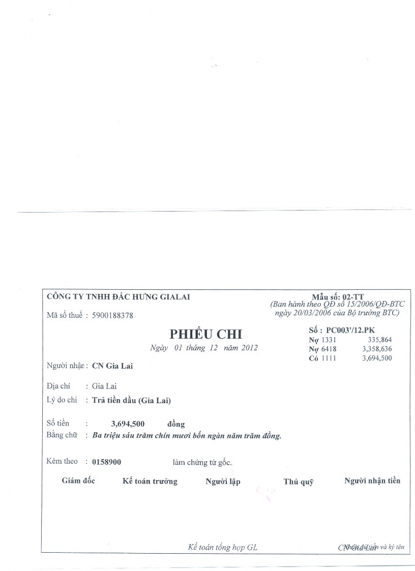 Kế toán doanh thu chi phí và xác định kết quả kinh doanh tại Công ty TNHH Đắc Hưng Gia Lai 13 4