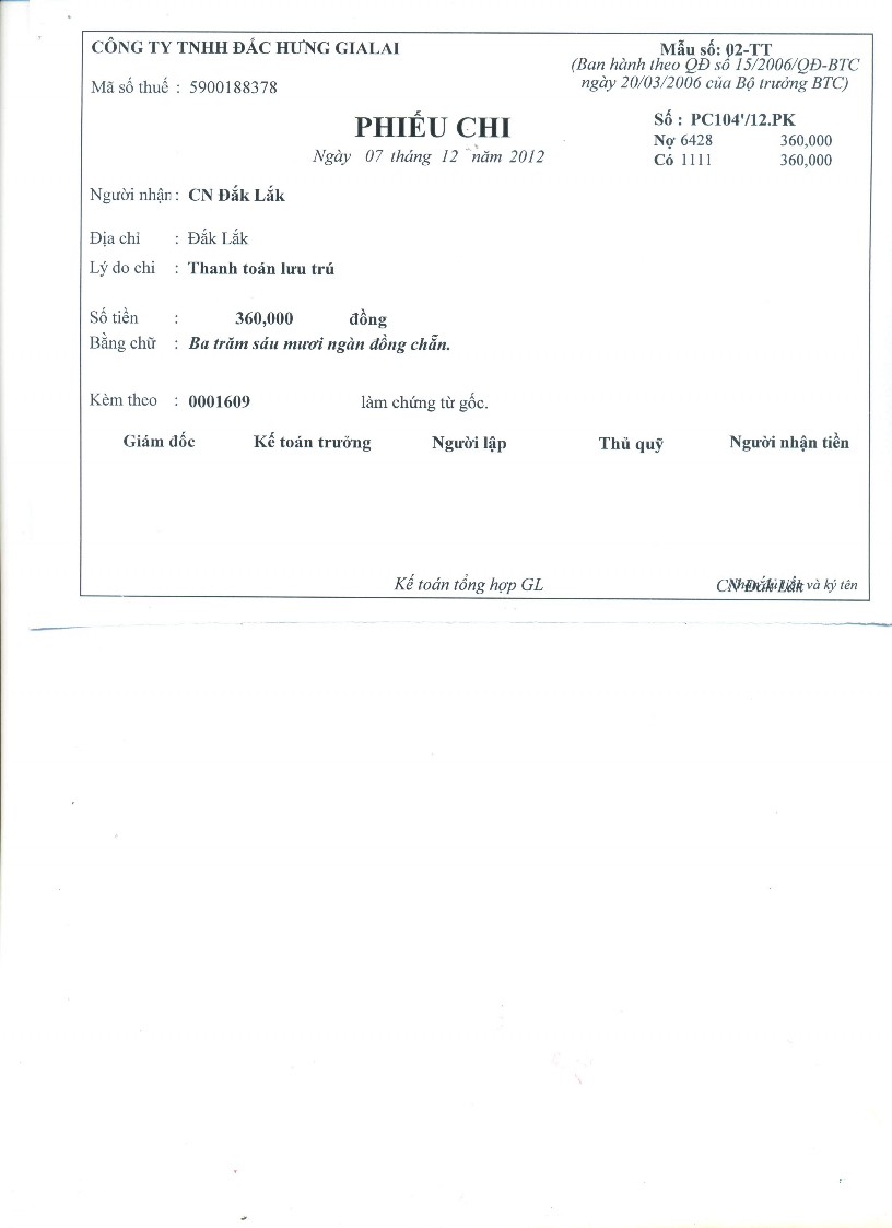 Kế toán doanh thu chi phí và xác định kết quả kinh doanh tại Công ty TNHH Đắc Hưng Gia Lai 14 3