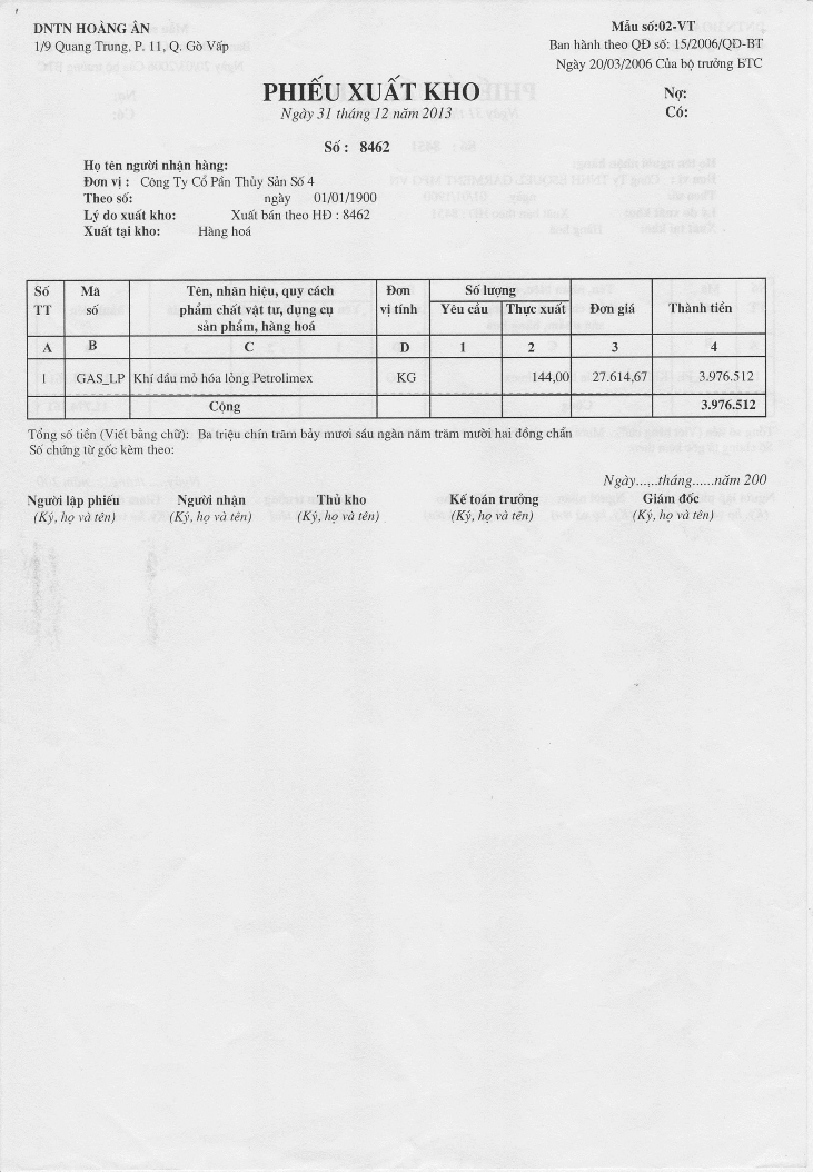 Kế toán doanh thu chi phí và xác định kết quả kinh doanh tại doanh nghiệp tư nhân Hoàng Ân 13 7