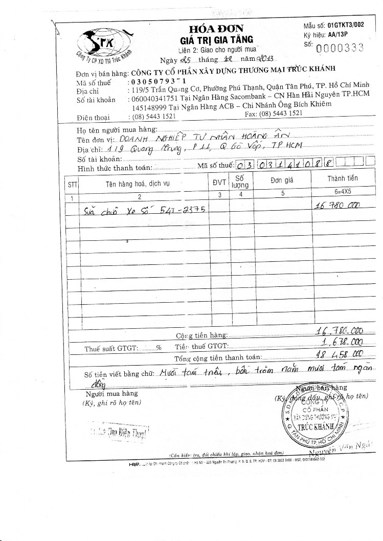 Kế toán doanh thu chi phí và xác định kết quả kinh doanh tại doanh nghiệp tư nhân Hoàng Ân 14 4