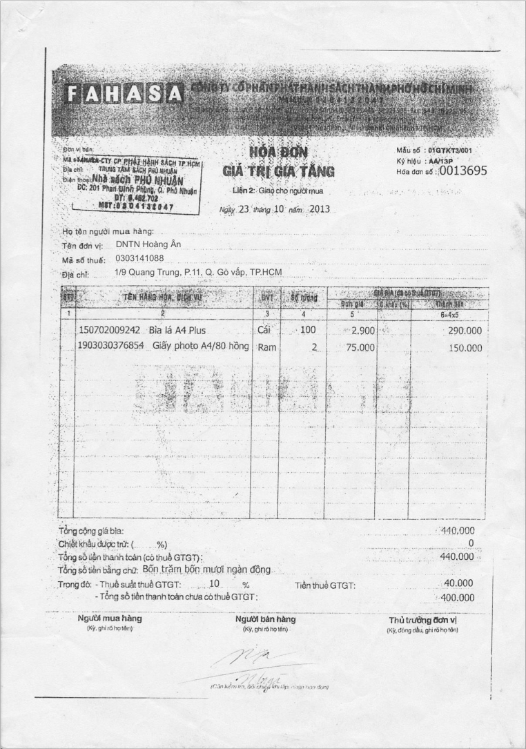 Kế toán doanh thu chi phí và xác định kết quả kinh doanh tại doanh nghiệp tư nhân Hoàng Ân 14 5