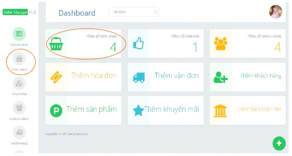 Hi ̀ nh 42 Lựa chọn quản trị hóa đơn Để quản trị hóa đơn người dùng có 4