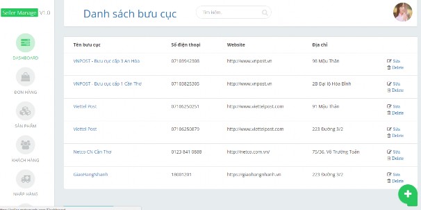 Hi ̀ nh 60 Quản trị Bưu cục Sau khi thực hiện lựa chọn tính năng quản lý bưu 12