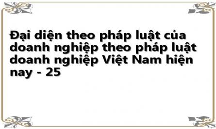 Đại diện theo pháp luật của doanh nghiệp theo pháp luật doanh nghiệp Việt Nam hiện nay - 25