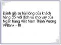 Đánh giá sự hài lòng của khách hàng đối với dịch vụ cho vay của Ngân hàng Việt Nam Thịnh Vượng VPBank - 10