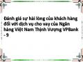 Đánh giá sự hài lòng của khách hàng đối với dịch vụ cho vay của Ngân hàng Việt Nam Thịnh Vượng VPBank - 9