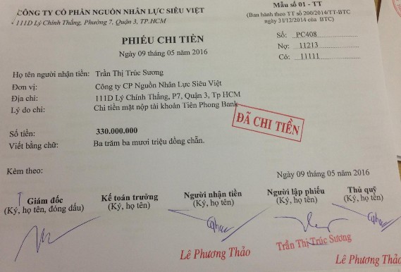 Hình 4 4 Giấy nộp tiền Phụ lục 3 Kế toán phải thu khách hàng Hình 4 5 Phiếu 3