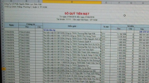 Hình 4 9 Phiếu thu NANO Hình 4 10 Sao kê chuyển khoản của công ty NANO Phụ lục 8