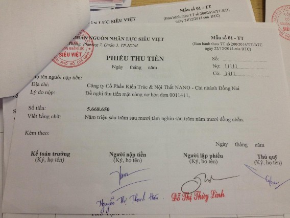 Hình 4 10 Sao kê chuyển khoản của công ty NANO Phụ lục 4 Kế toán các khoản 9
