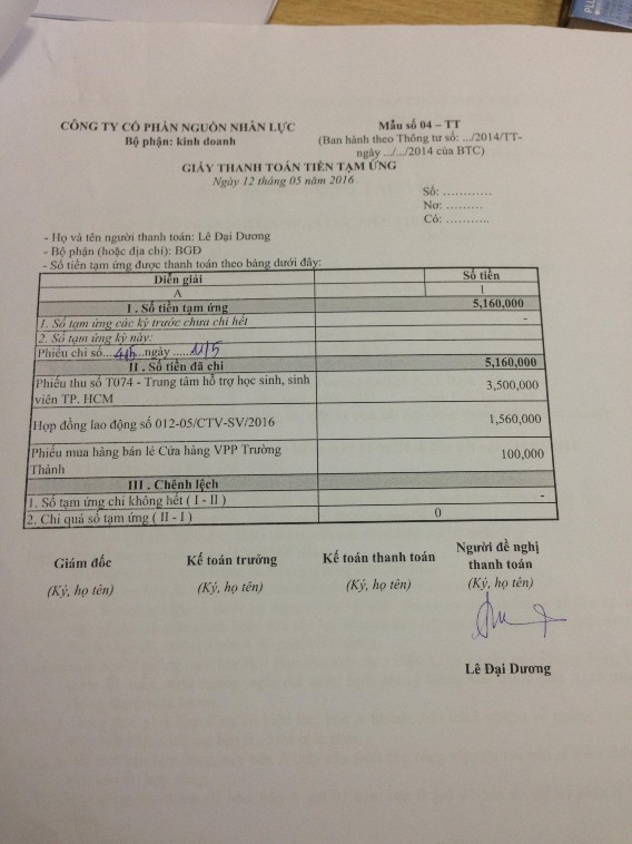  Phụ lục 5 Kế toán phải trả cho người bán Hình 4 14 Thư đề nghị thanh 1