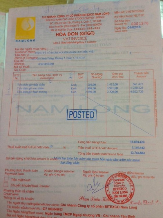 Hình 4 16 Phiếu hạch toán tiền điện Hình 4 17 Thông báo cước FPT Hình 4 18 3