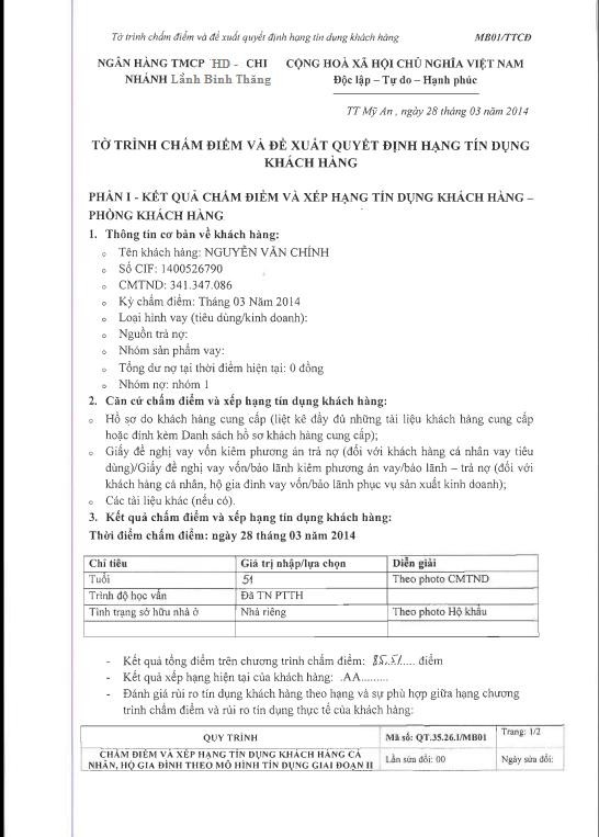 Nâng cao hiệu quả tín dụng doanh nghiệp tại Ngân hàng TMCP HDbank – Chi nhánh Lãnh Binh Thăng 11 5