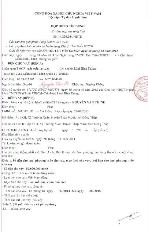 Nâng cao hiệu quả tín dụng doanh nghiệp tại Ngân hàng TMCP HDbank – Chi nhánh Lãnh Binh Thăng 11 6