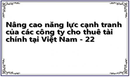 Nâng cao năng lực cạnh tranh của các công ty cho thuê tài chính tại Việt Nam - 22