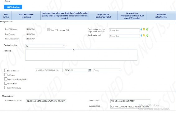 Hình 2 6 Giao diện của phần tiếp theo trong mục C O Tại mục Document proving the 5