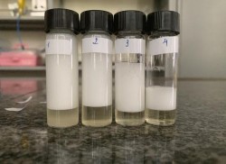 Sau 20 phút Sau 25 phút Hình 3 14 Các mẫu bọt tạo thành bằng k thuật 2 ống tiêm 6