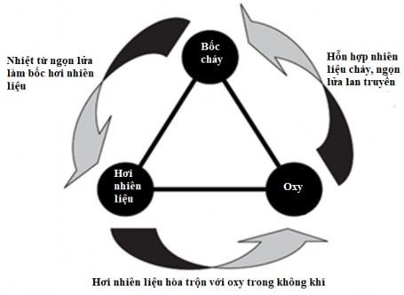 Hình 1 8 Mô hình cháy kiểu tam giác 34 Từ mô hình nhận thấy khi nhiên liệu 3