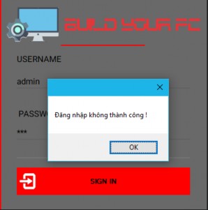 Hình 4 1 Giao diện đăng nhập Đăng nhập dưới tài khoản đã được cấp theo 3