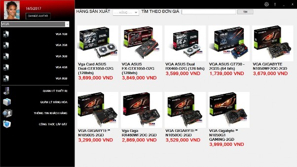 Hình 4 2 Giao diện chính Menu bên trái sẽ hiển thị Avartar Họ tên của 4