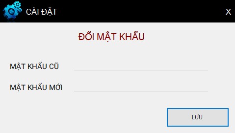 Hình 4 3 Khu vực đổi mật khẩu Khi nhấn vào biểu tượng hệ thống sẽ hiển 5