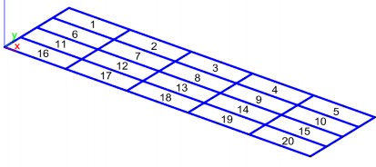 Hình 4 18 Mô hình cầu Bến Quan Như vậy 20 phần tử được sử dụng trong mô 19