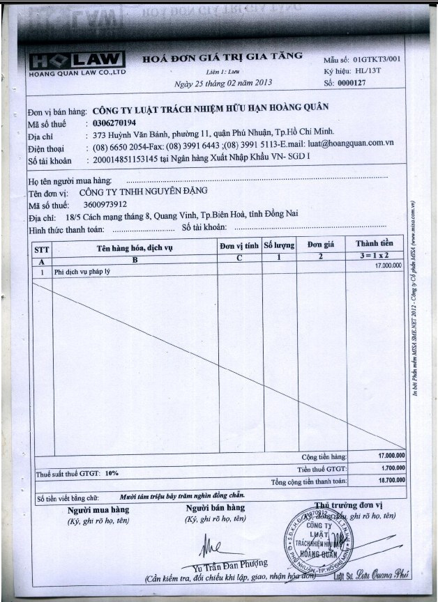 Hoàn thiện công tác hạch toán kế toán doanh thu và chi phí tại Công ty luật TNHH Hoàng Quân 12 4