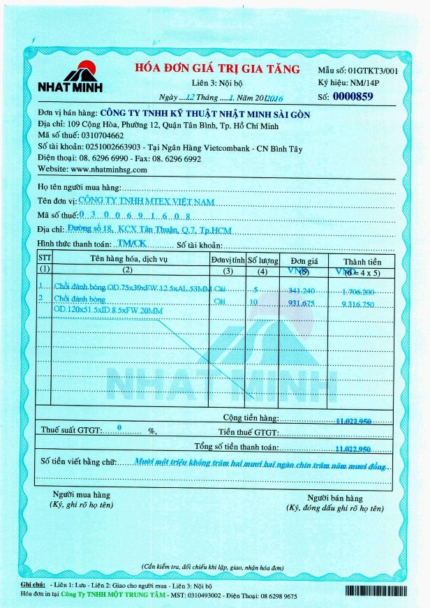 Kế toán doanh thu chi phí và xác định kết quả kinh doanh tại Công ty TNHH Kỹ thuật Nhật Minh Sài Gòn 10 1